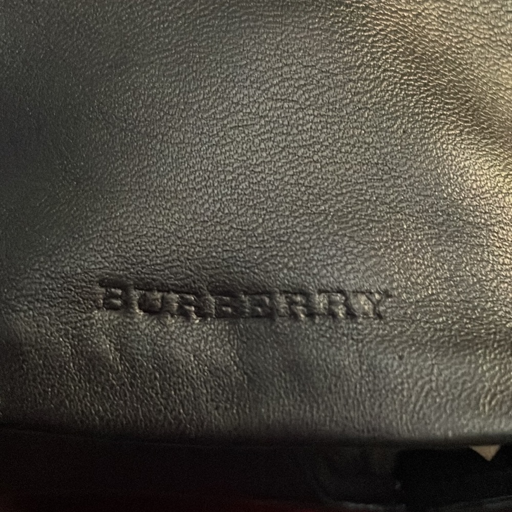 Burberry Black leather gloves - Picture 6 of 6